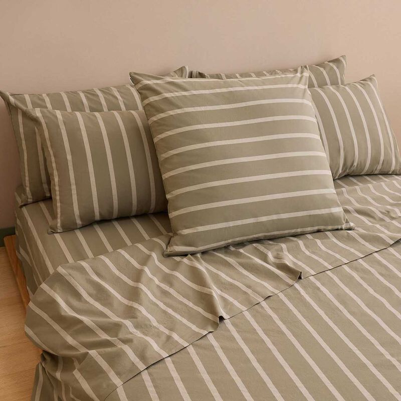 HOMMEY. European Pillowcase Sage Stone image number 1